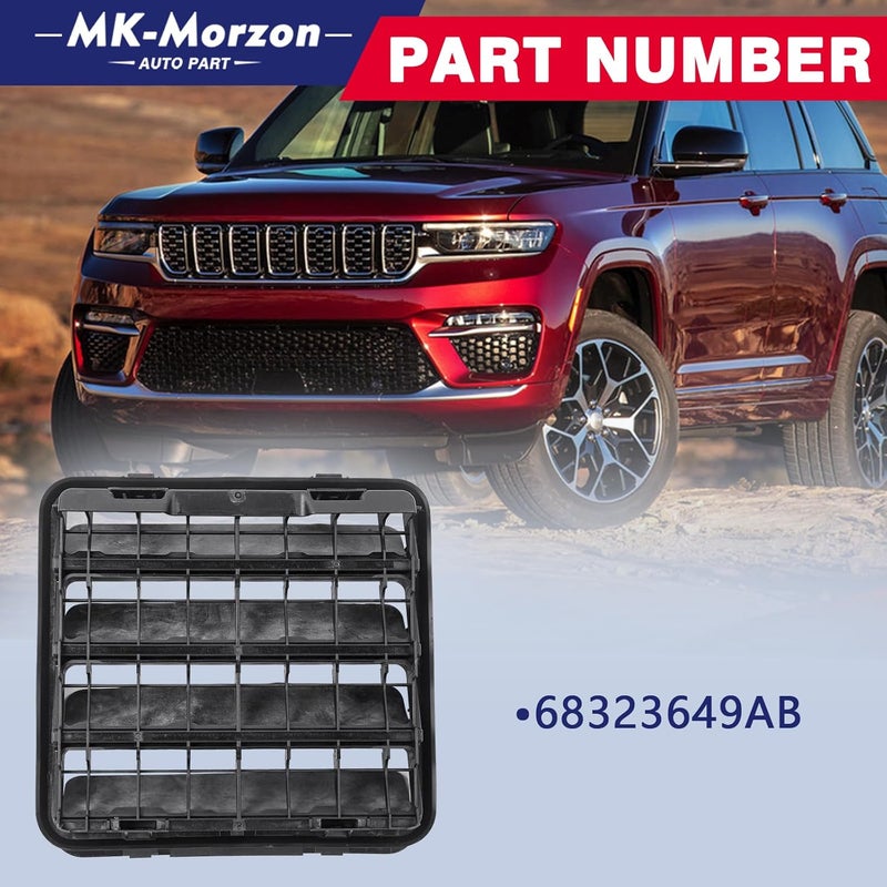 MK-Morzon Body Side Aperture Exhauster Cab Vents Compatible with Jeep Dodge Ram 1500 2500 3500 Cab Rear Air Pressure Cabin Vents Replaces# 68323649AB (2Pcs) - Image 2